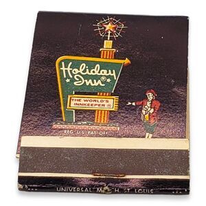Holiday Inn-Brownsville-Harlingen-Victoria-Texas-TX-HOLIDEX Unused Matchbook